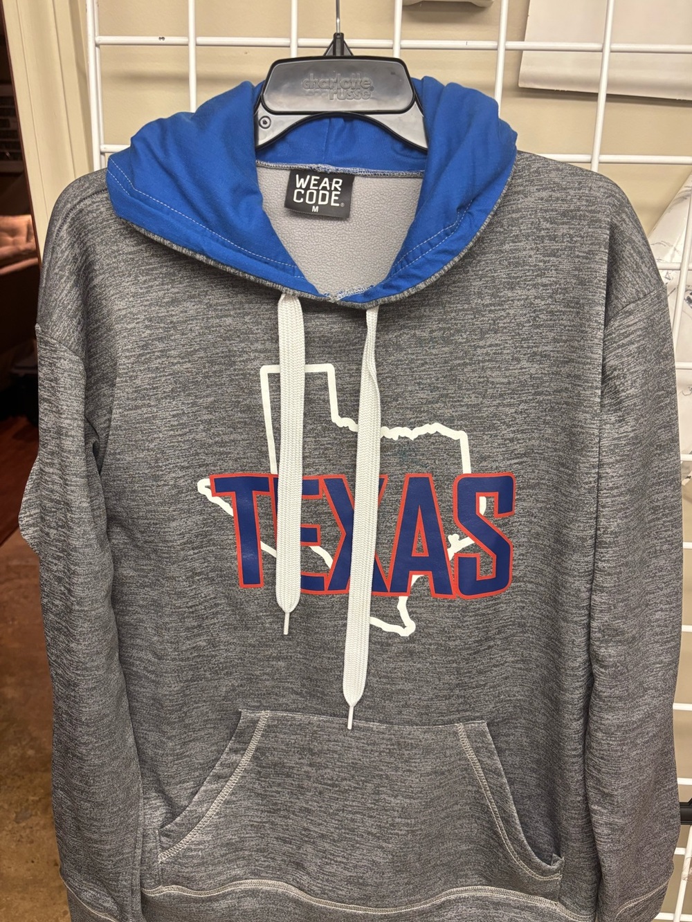 The Great State Of Texas Men’s Hooded Sweatshirt Size Medium. Polyester NWOT